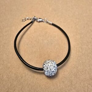 Elegant Black and Silver Bracelet